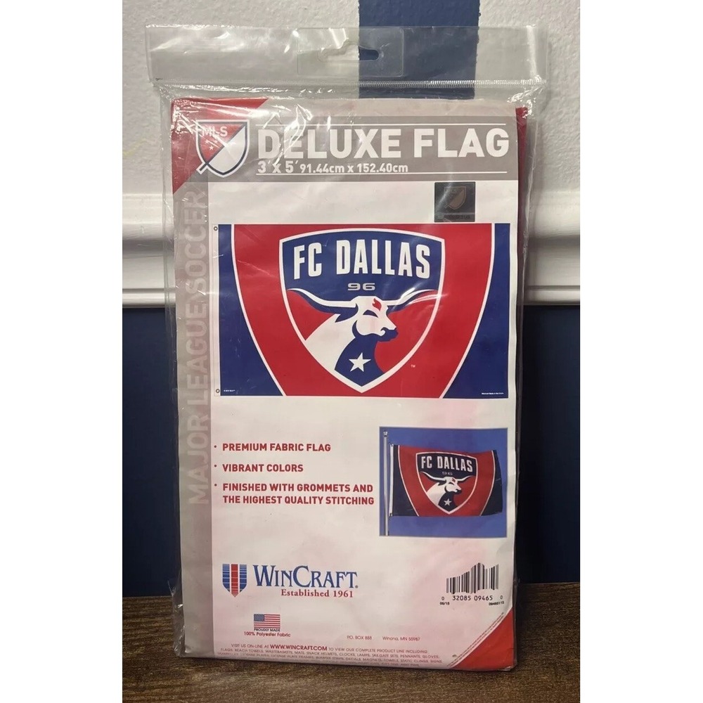 FC DALLAS 96 3'x5' Official MLS Soccer Team Logo DELUXE FLAG Banner WinCraft NEW
